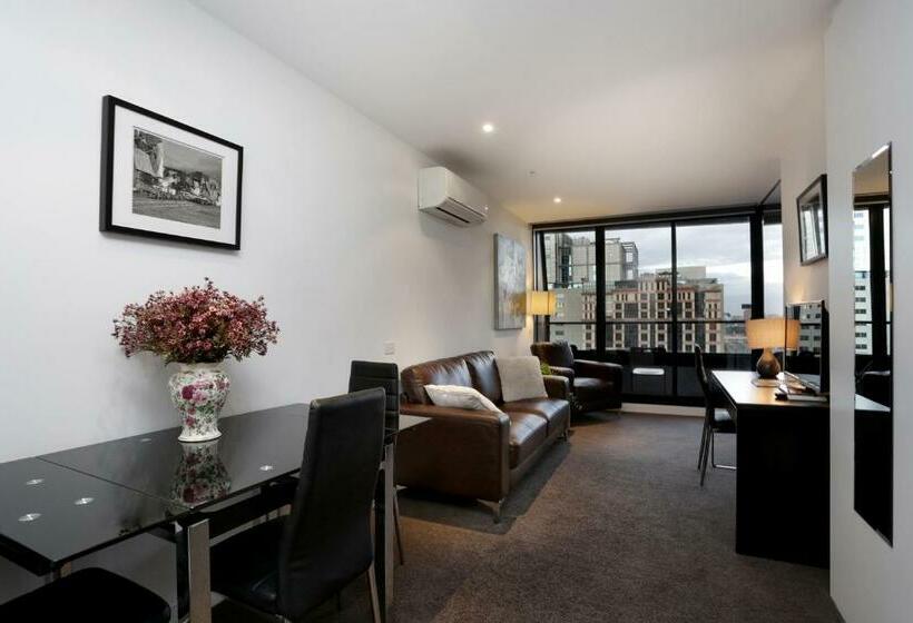 آپارتمان 2 خوابه با بالکن, Aura On Flinders Serviced Apartments