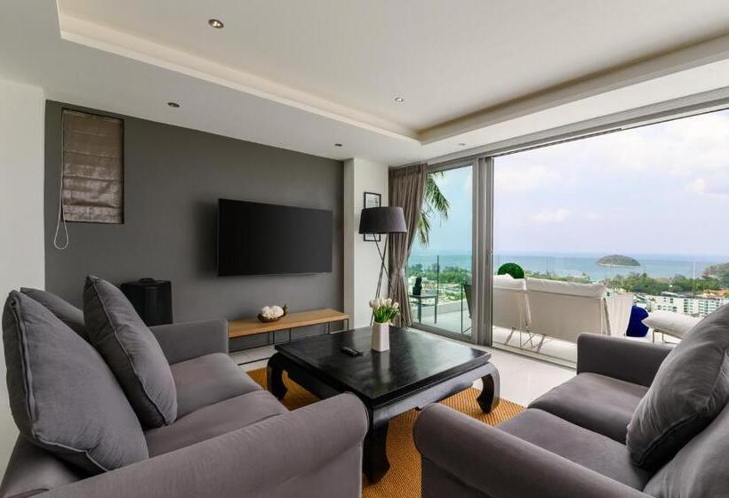 침실 1개 디럭스 아파트, The View Phuket By Resava