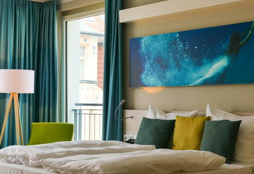 스탠다드 룸 측면 바다 전망, Seetelhotel Kaiserstrand Beach