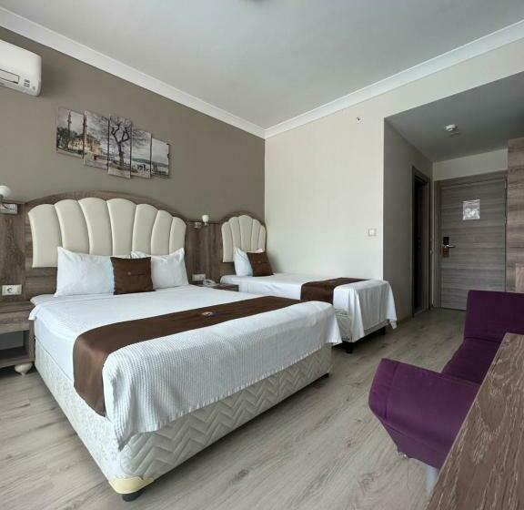 Трехместный Номер Стандарт Боковой Вид на Море, Cetin Prestige Resort