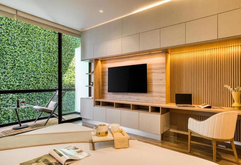 バルコニー付きスタンダードステューディオ, Utopic Palacio Polanco By Uliv