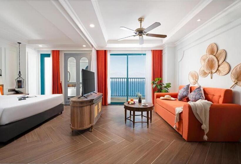 اتاق پرمیوم با چشم‌انداز دریا, Pavillon Boutique Hotel & Apartment Nha Trang