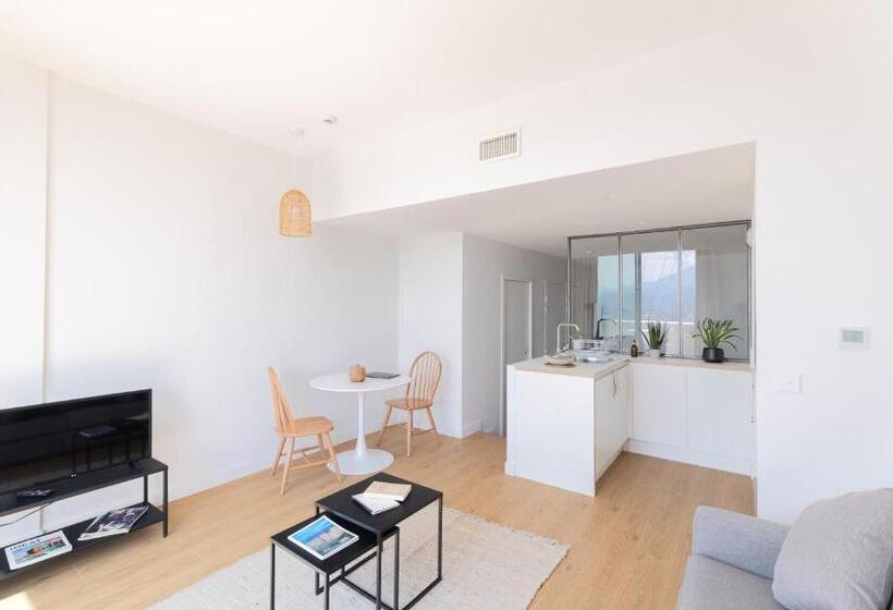 带1个卧室的带阳台的公寓, The Babel Community Hôtel   Grenoble Bastille