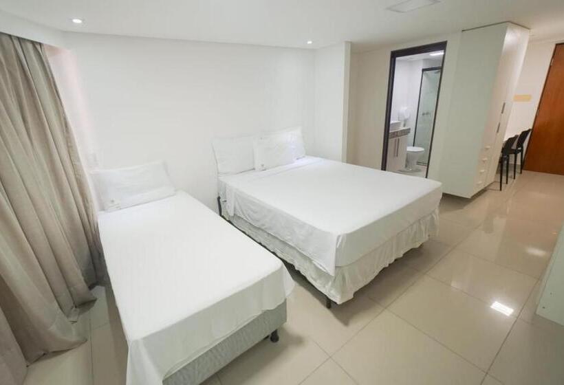 스탠다드 트리플 룸, Gold Flat Praia De Cabo Branco