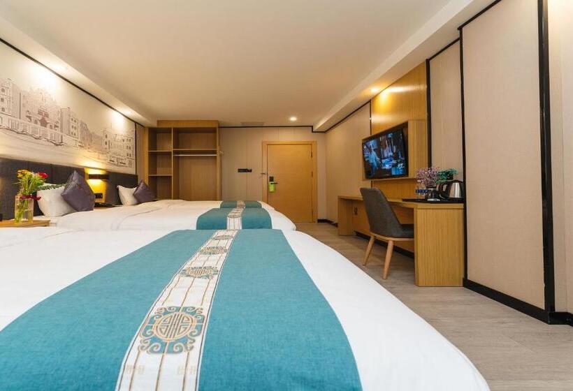 Quarto Triplo Deluxe, Amemouillage Inn   Guangzhou Railway Station Xicun Metro Station