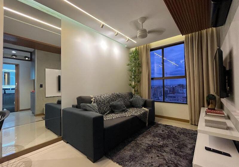 Апартаменты Deluxe 1 Спальня, Flat Luxo Premium   Londrina Flat Hotel   43m² #garagemgrátis