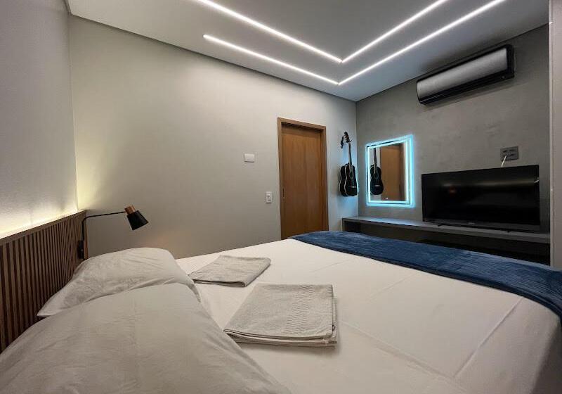 Апартаменты Deluxe 1 Спальня, Flat Luxo Premium   Londrina Flat Hotel   43m² #garagemgrátis