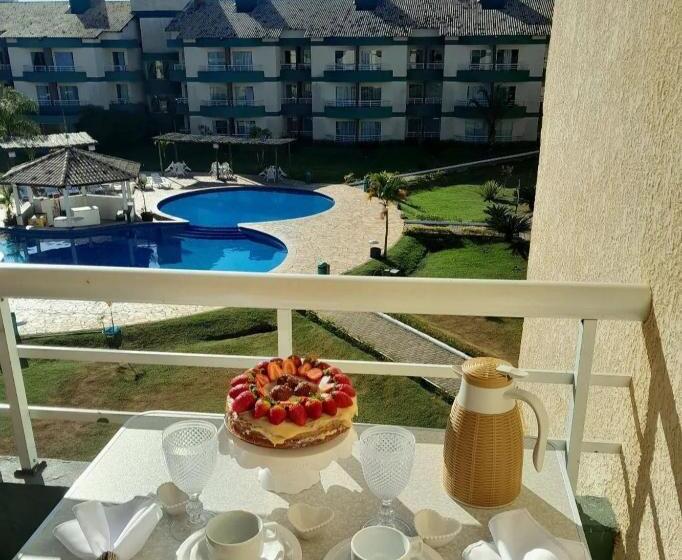 Апартаменты 1 Спальня Вид на Бассейн, Flat Aldeia Das águas