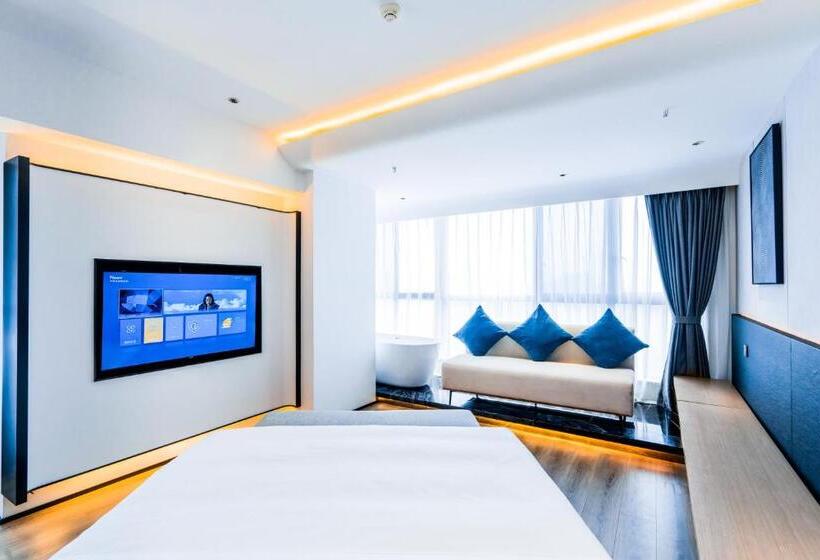 اتاق لوکس با تخت بزرگ, Yunmu Hotel Luzhou