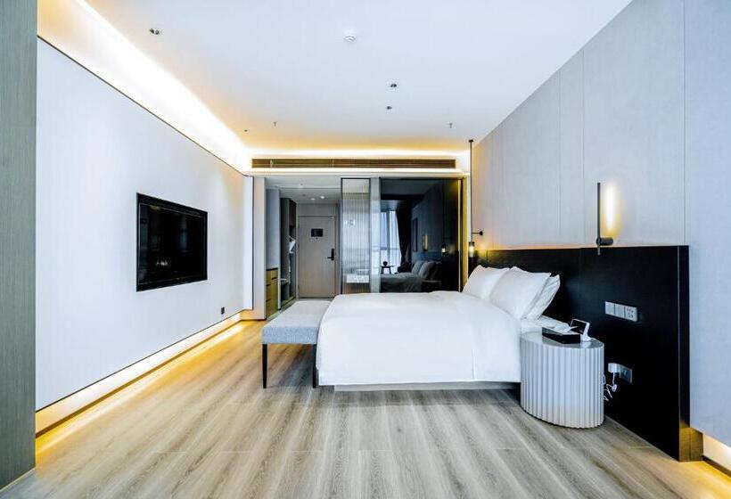 اتاق استاندارد با تخت بزرگ, Yunmu Hotel Luzhou