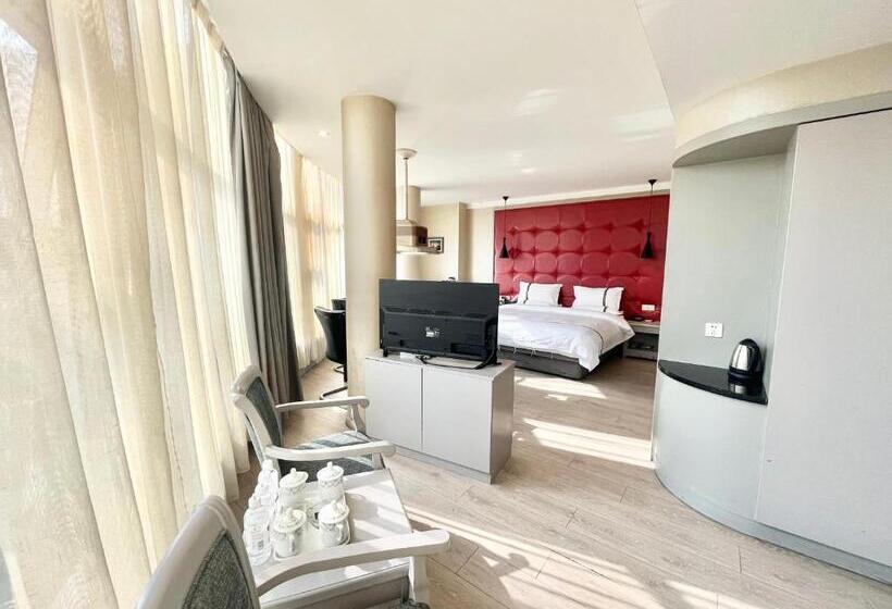 带城市景观的标准间, Tianshui Times Hotel Zhangjiagang