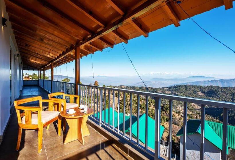 스탠다드 룸 산 전망, Shree Parijat Resort At Mukteshwar Hill Station With Himalayan View