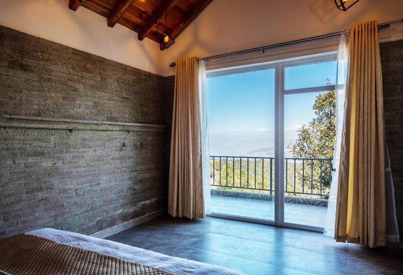 산 전망 스위트, Shree Parijat Resort At Mukteshwar Hill Station With Himalayan View