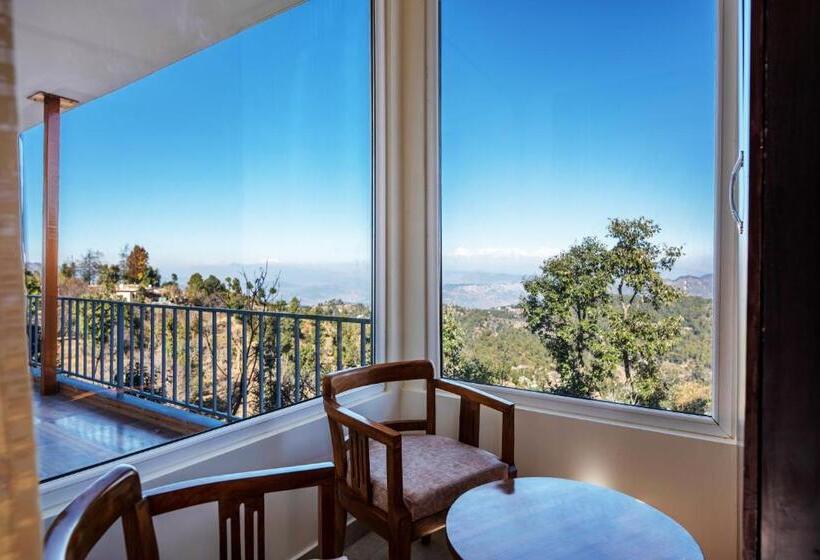 산 전망 스위트, Shree Parijat Resort At Mukteshwar Hill Station With Himalayan View