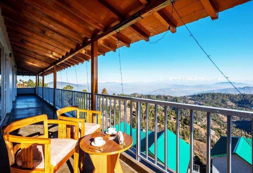 스탠다드 룸 산 전망, Shree Parijat Resort At Mukteshwar Hill Station With Himalayan View