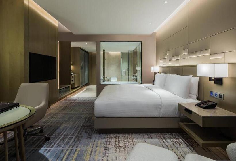 キングサイズベッドのエクゼクティブルーム, Chengdu Marriott Hotel Financial Centre