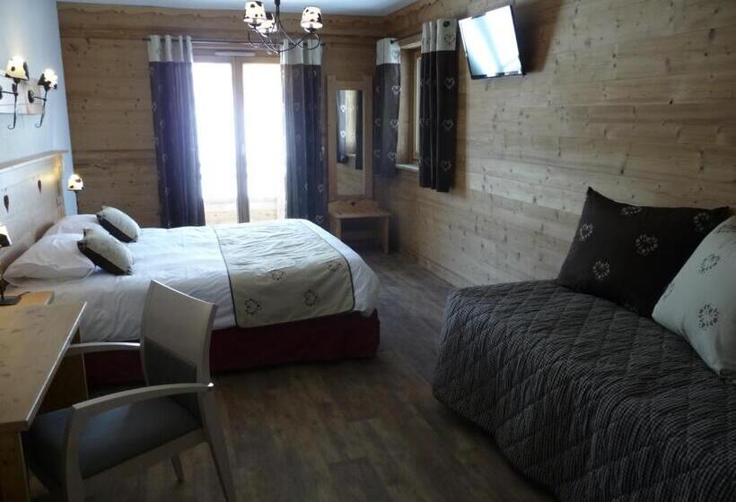 اتاق استاندارد چهار تخته, Chalet Hôtel Le Beausoleil, The Originals Relais