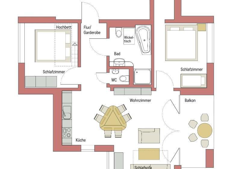 Апартаменты 2 Спальни, Familienhotel Weimar Mit Ferienwohnungen