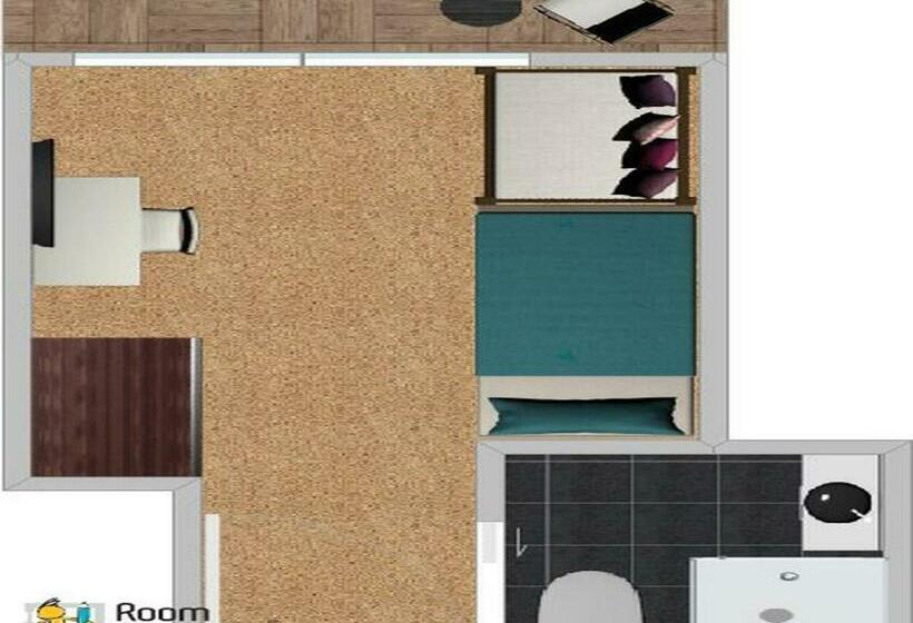 Standaard Éénpersoonskamer met Balkon, Gästehaus Seeklause