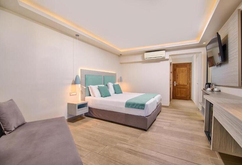 اتاق راحتی با چشمانداز استخر, Palazetto Suites Zakynthos   Adults Only