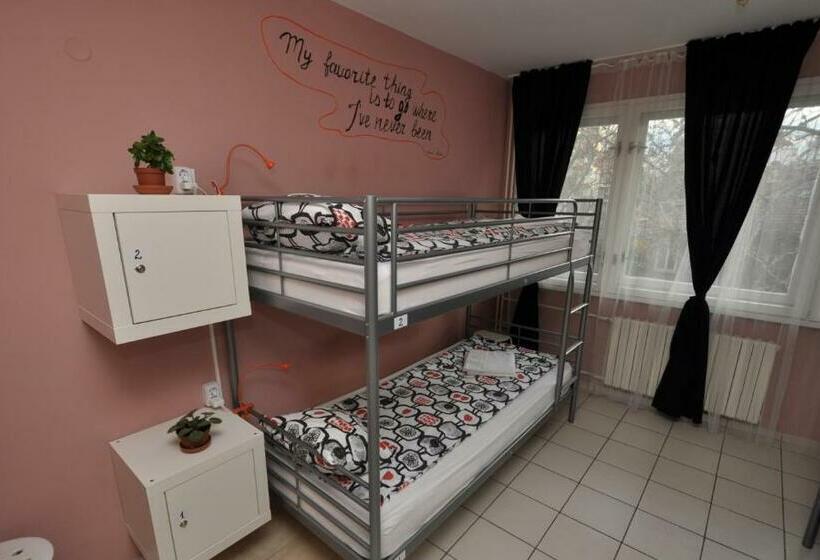 Четырехместный номер эконом класса с общей ванной комнатой, Moreto & Caffeto Hostel