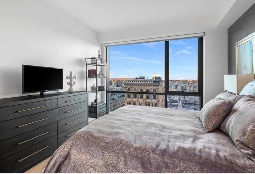 Апартаменты Пентхаус 1 Спальня, Relax On The Penthouse Floor Dtla With A View