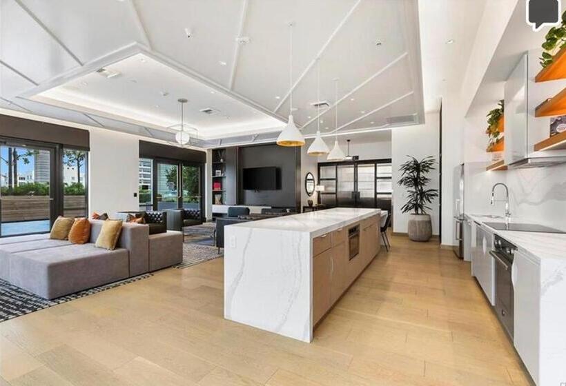 Апартаменты Пентхаус 1 Спальня, Relax On The Penthouse Floor Dtla With A View