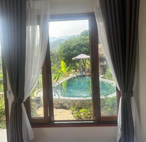 اتاق استاندارد با چشم‌انداز باغ, Peaceful Maichau Homestay