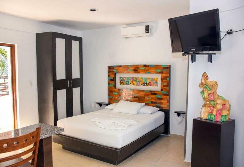テラス付きスタンダードルーム, El Fuerte Beach Apartments