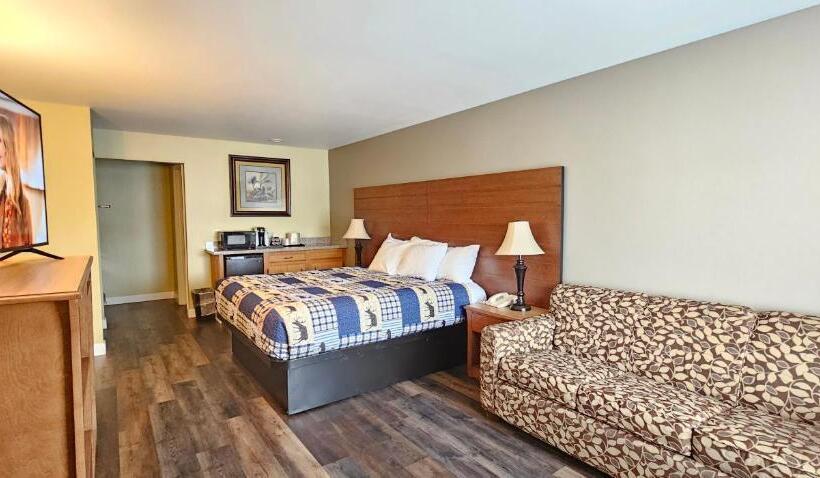חדר דחוקס עם מיטת קינג, Mill Village Motel