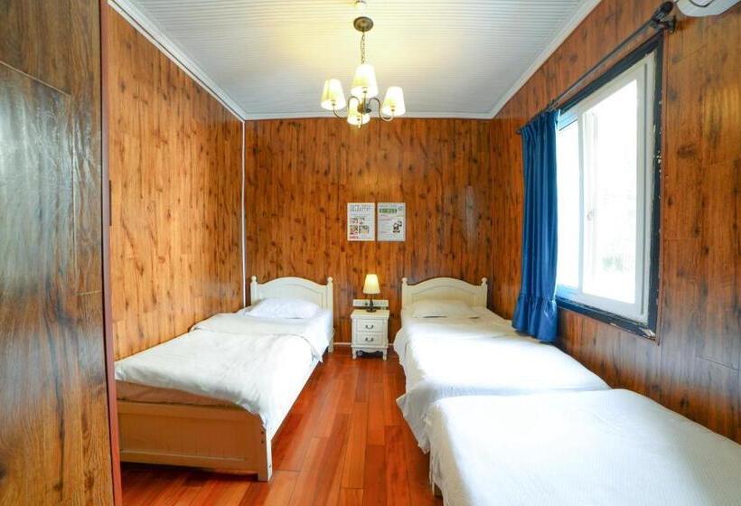 غرفة أساسية ثلاثية, Chengdu Mix Hostel Courtyard Poshpacker