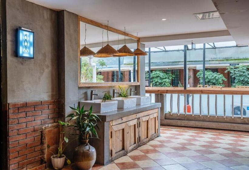 سرير فى غرفة مشتركه, Chengdu Mix Hostel Courtyard Poshpacker