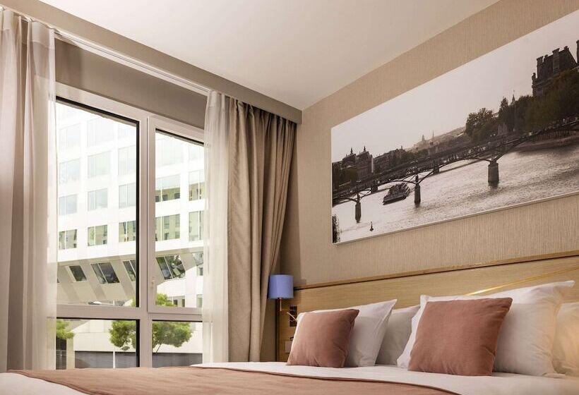 Superior studio with balcony, Aparthotel Adagio Paris Boulogne