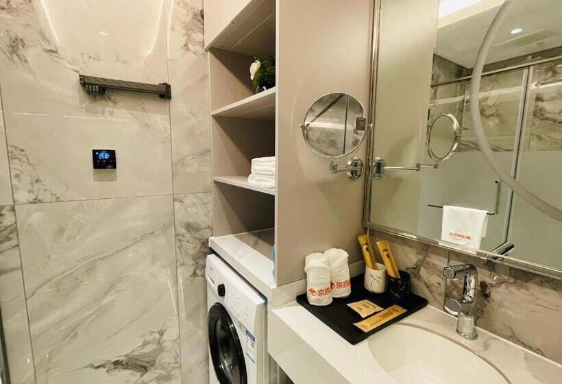 스탠다드 룸 킹사이즈 침대, Jingxu Hotel Mentougou Shang An Subway Station