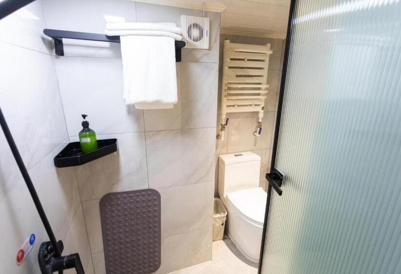 디럭스 룸 킹사이즈 침대, Jingxu Hotel Mentougou Shang An Subway Station