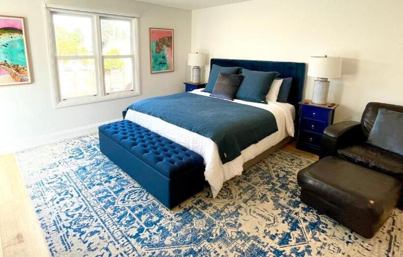 디럭스 스위트 킹 침대, Port Fairy Bnb   The Blue Suite