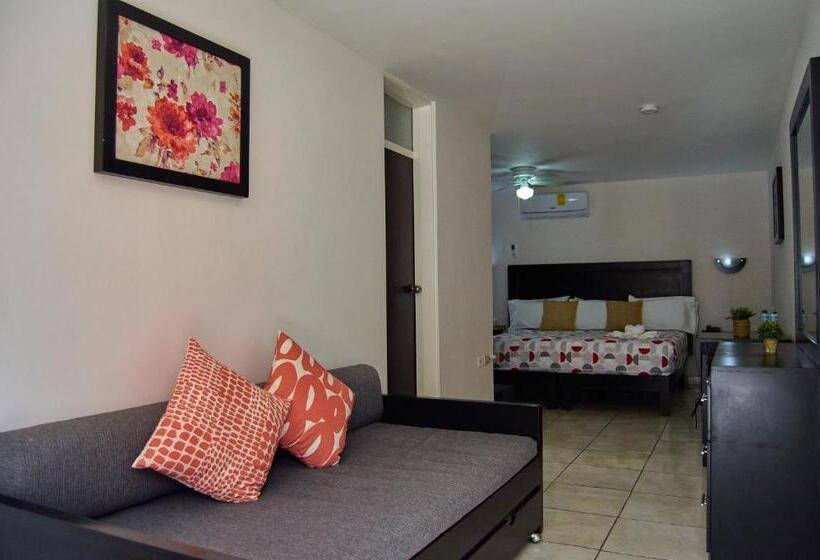 חדר דחוקס עם מיטת קינג, Del Alba Inn & Suites
