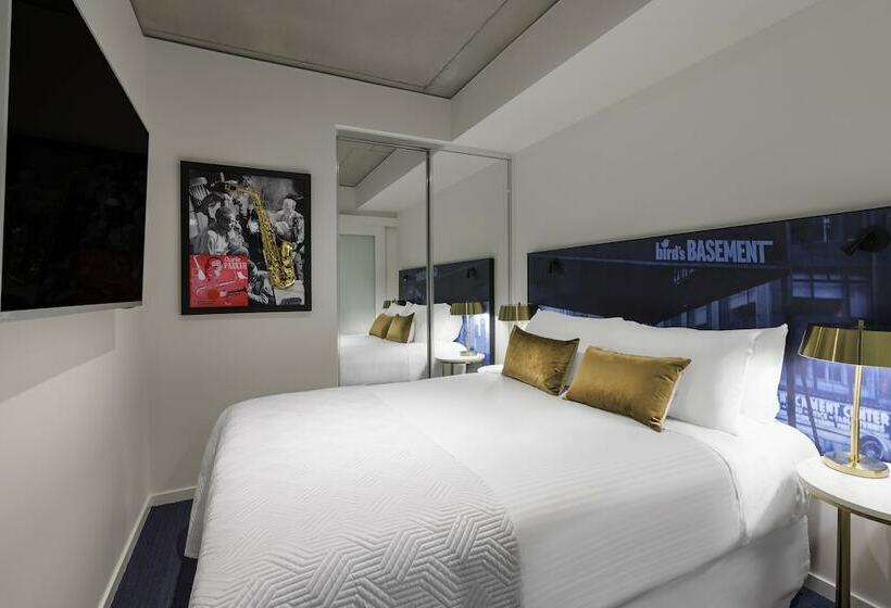شقة غرفة نوم واحدة مزودة بشُرفة, The Jazz Corner Hotel Melbourne