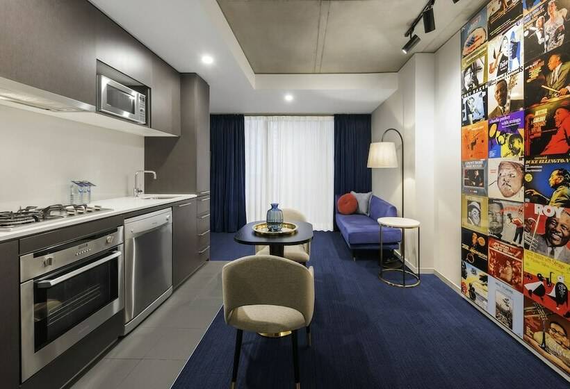 Апартаменты 1 Спальня с Балконом, The Jazz Corner Hotel Melbourne