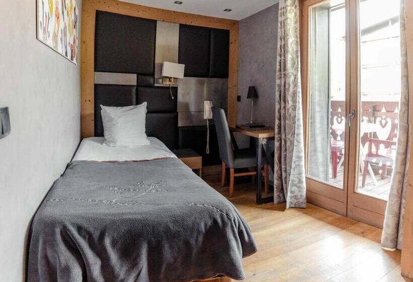 اتاق کلاسیک یک تخته, Hôtel Alpina & Spa   Restaurant Oxalis