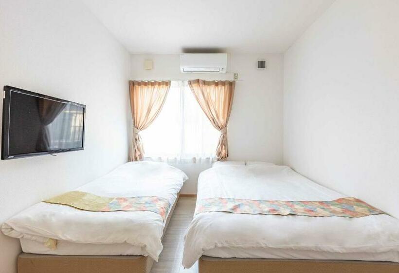 스탠다드 트리픔 룸 공동욕실, Add Hostel Uji Cha Gan Ju Tei