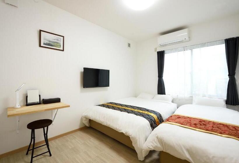 스탠다드 트리픔 룸 공동욕실, Add Hostel Uji Cha Gan Ju Tei