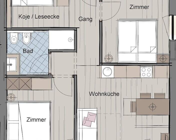آپارتمان عادی 1 خوابه, B&b Boutique Apartment Oberwiesen