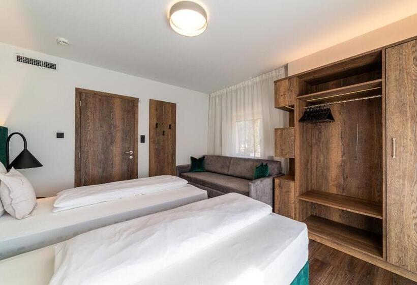 家庭房带园景, Familien Wellness Residence Tyrol