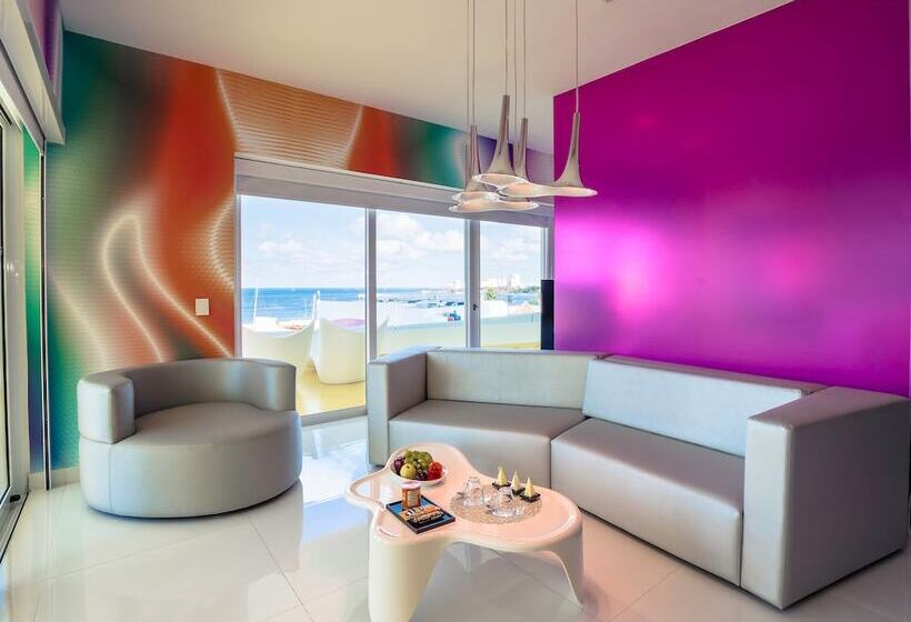 סוויטת מאסטר נוף לים, Temptation At The Tower Cancún Resort   All Inclusive   Adults Only