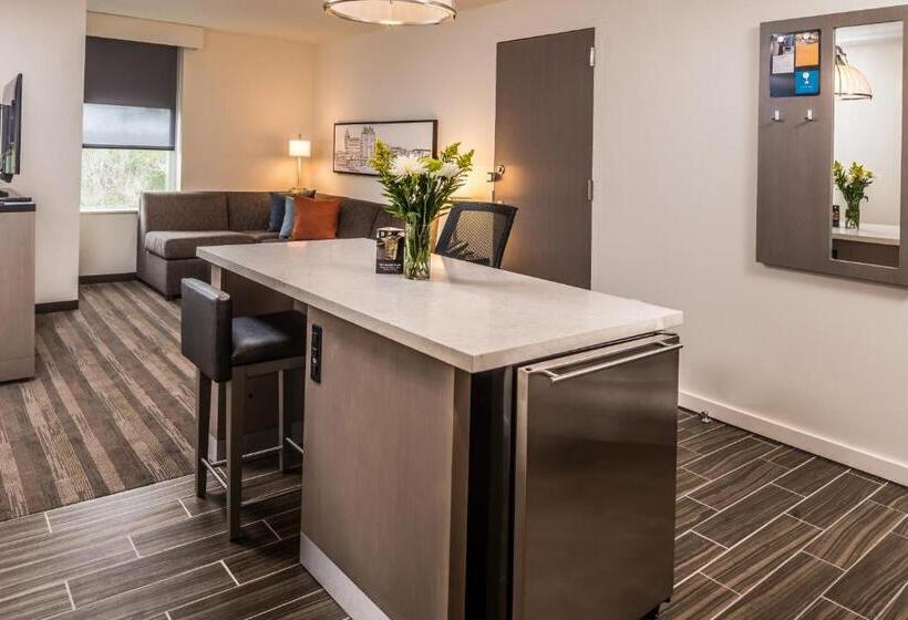 带大床的标准工作室, Hyatt House Raleigh/rdu/brier Creek