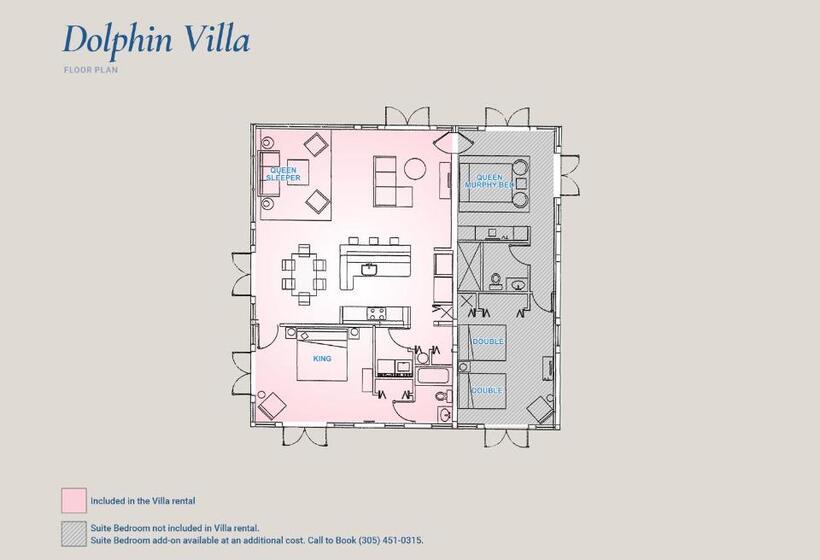 Вилла 1 Спальня, Dolphin Point Villas