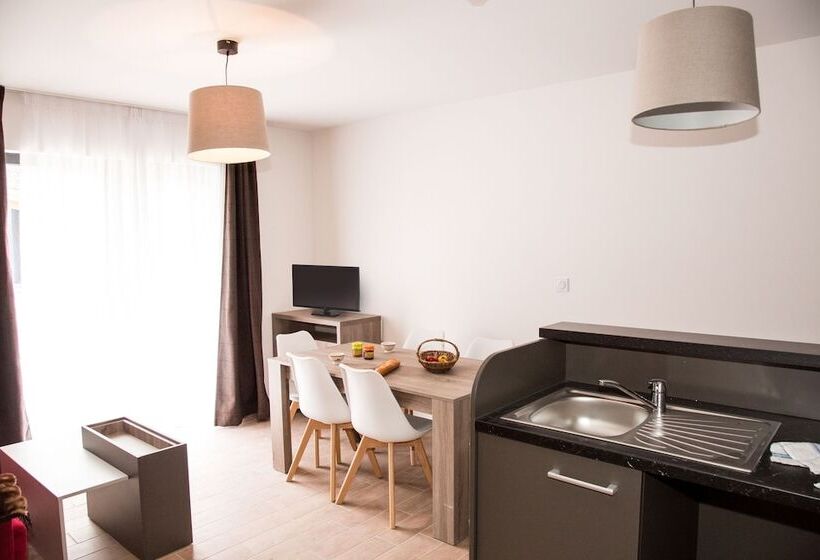 침실 2개 아파트, Residence Prestige Odalys Isatis