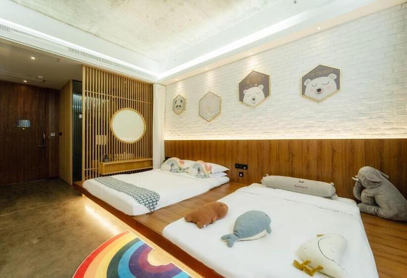 패밀리 룸 가든 전망, Lin Yin Art Hotel Shanghai（pudong Airport）