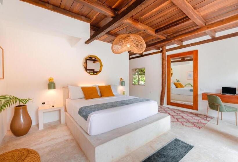 Deluxe-huone King-vuode, Azulea Bacalar Hotel & Spa   Lagoon Front